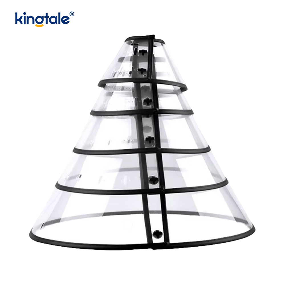 قلاده بازیابی حیوان خانگی نرم قابل تنظیم Kingtale برای سگ گربه مخروط پلاستیکی شخصی و شخصی سازی شده پلاستیکی جامد