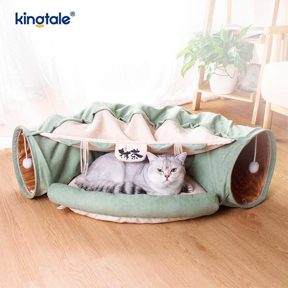 تونل تاشو گربه بازی تعاملی Toy Maze Cat House Tunnels Indoor