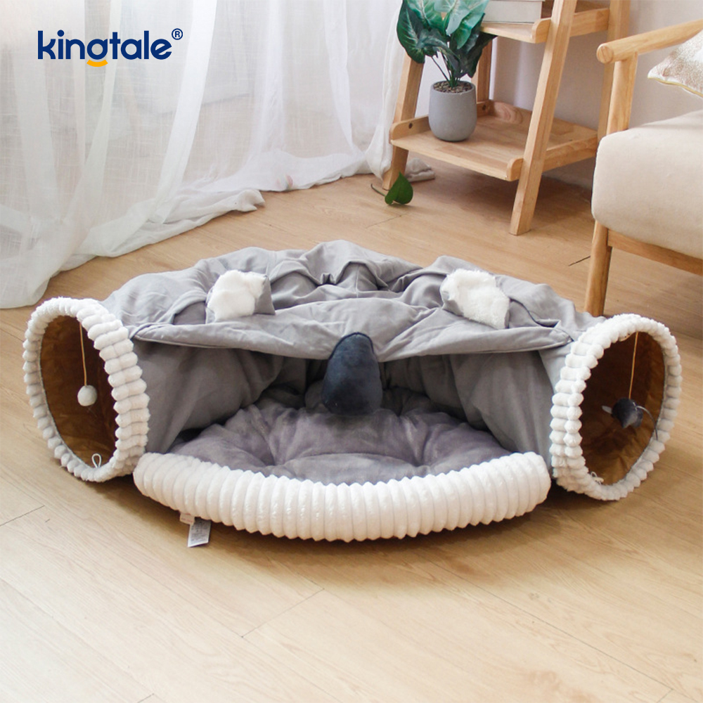 تونل تاشو گربه بازی تعاملی Toy Maze Cat House Tunnels Indoor