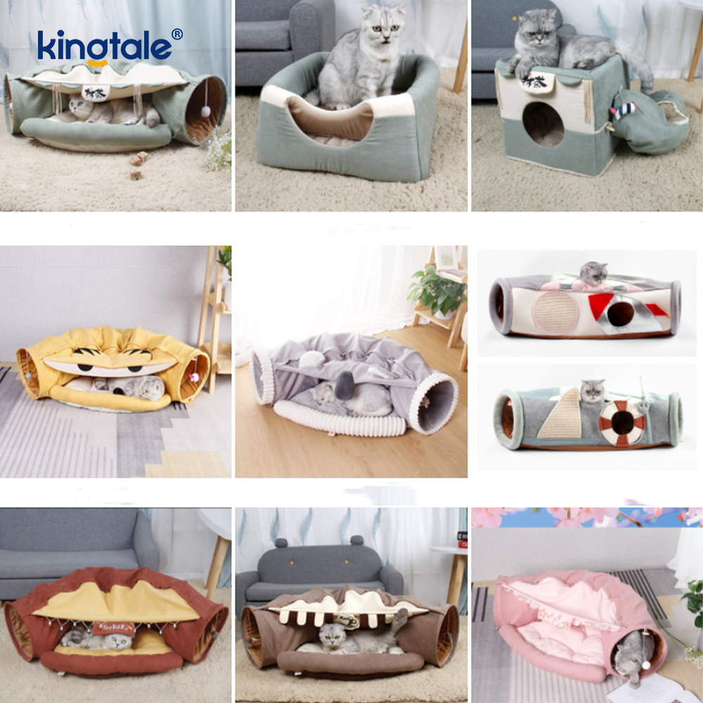 تونل تاشو گربه بازی تعاملی Toy Maze Cat House Tunnels Indoor