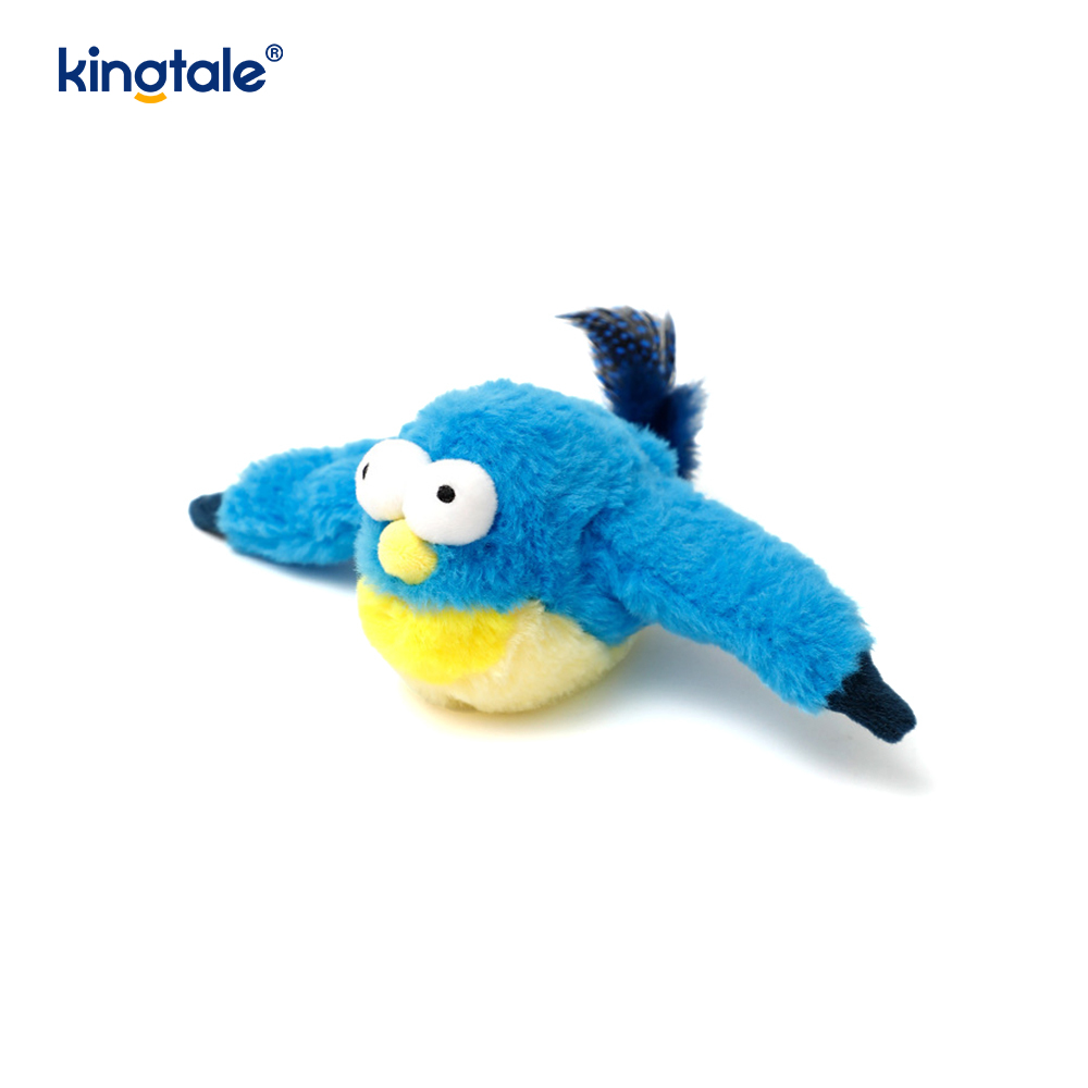 اسباب بازی مخمل دار شبیه سازی شده Sparrow Pet برای همه نژادها Cat Kicker Catnip Toys Sparrow