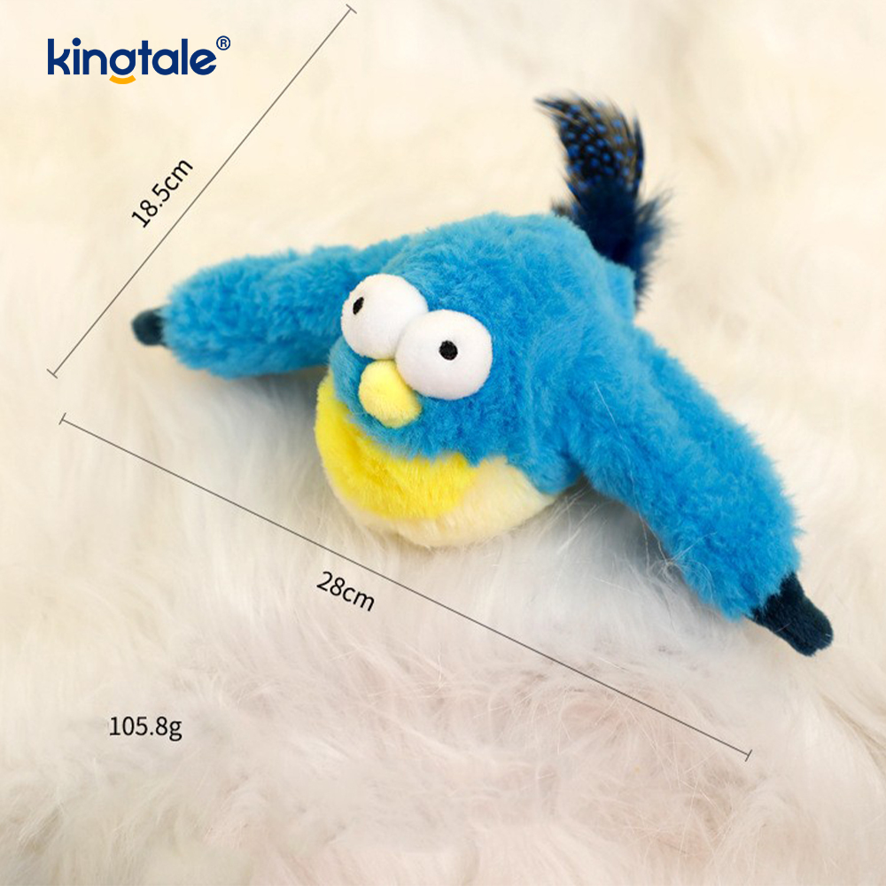 اسباب بازی مخمل دار شبیه سازی شده Sparrow Pet برای همه نژادها Cat Kicker Catnip Toys Sparrow