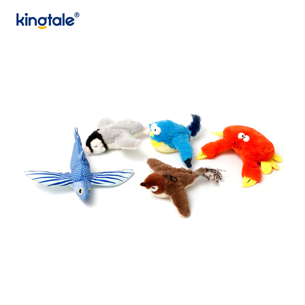 اسباب بازی مخمل دار شبیه سازی شده Sparrow Pet برای همه نژادها Cat Kicker Catnip Toys Sparrow