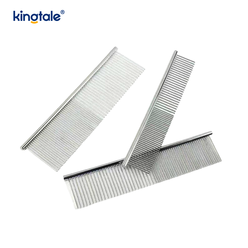 شانه های نظافتی سگ از جنس استنلس استیل برای نظافت، شانه گربه فلزی برای از بین بردن گره ها و گره ها