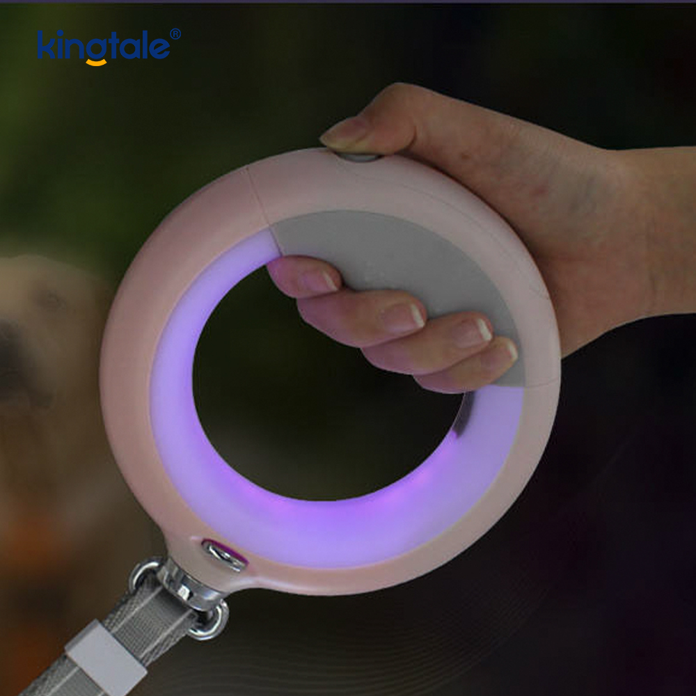 بند قابل جمع شدن با طناب کشی نایلونی LED سگ راه رفتن